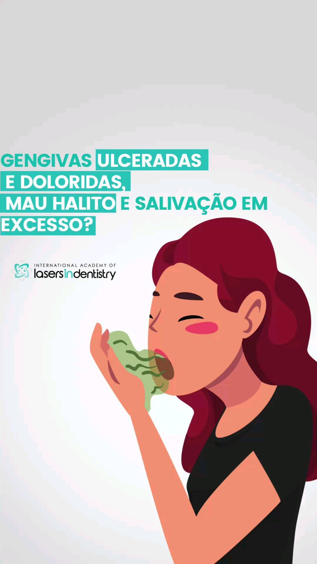 Sintomas de gengiva: mau hálito e inflamação